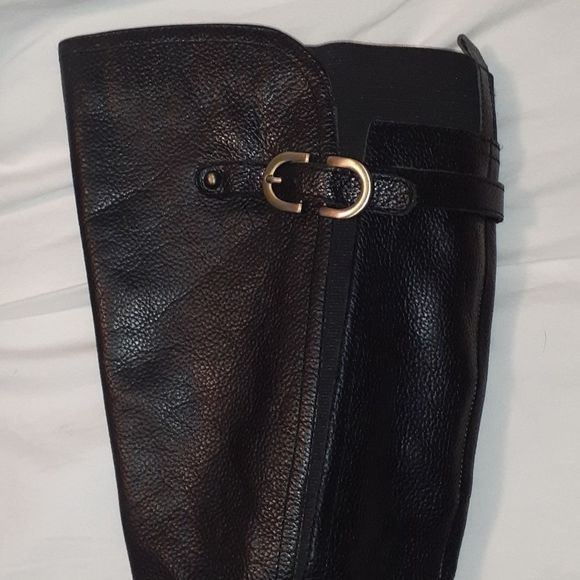 Naturalizer Josey Black Leather Boot Wide Shaft 6½‎ - Picture 5 of 15